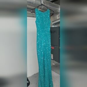 Sparkling Teal Sequin Dress Size S